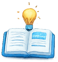 Book and lightbulb icon representing plain-language risk and warning-sign education.