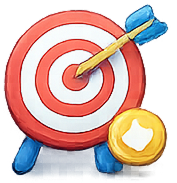 Checklist and target icon representing uncertainty about exercise dose and direction.