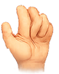 Hand difference icon representing adaptive routines for unique anatomy.