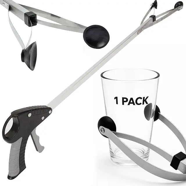 Long Handled Reacher — local reference photo in HandTherapy.app catalog (education; not retailer packaging)